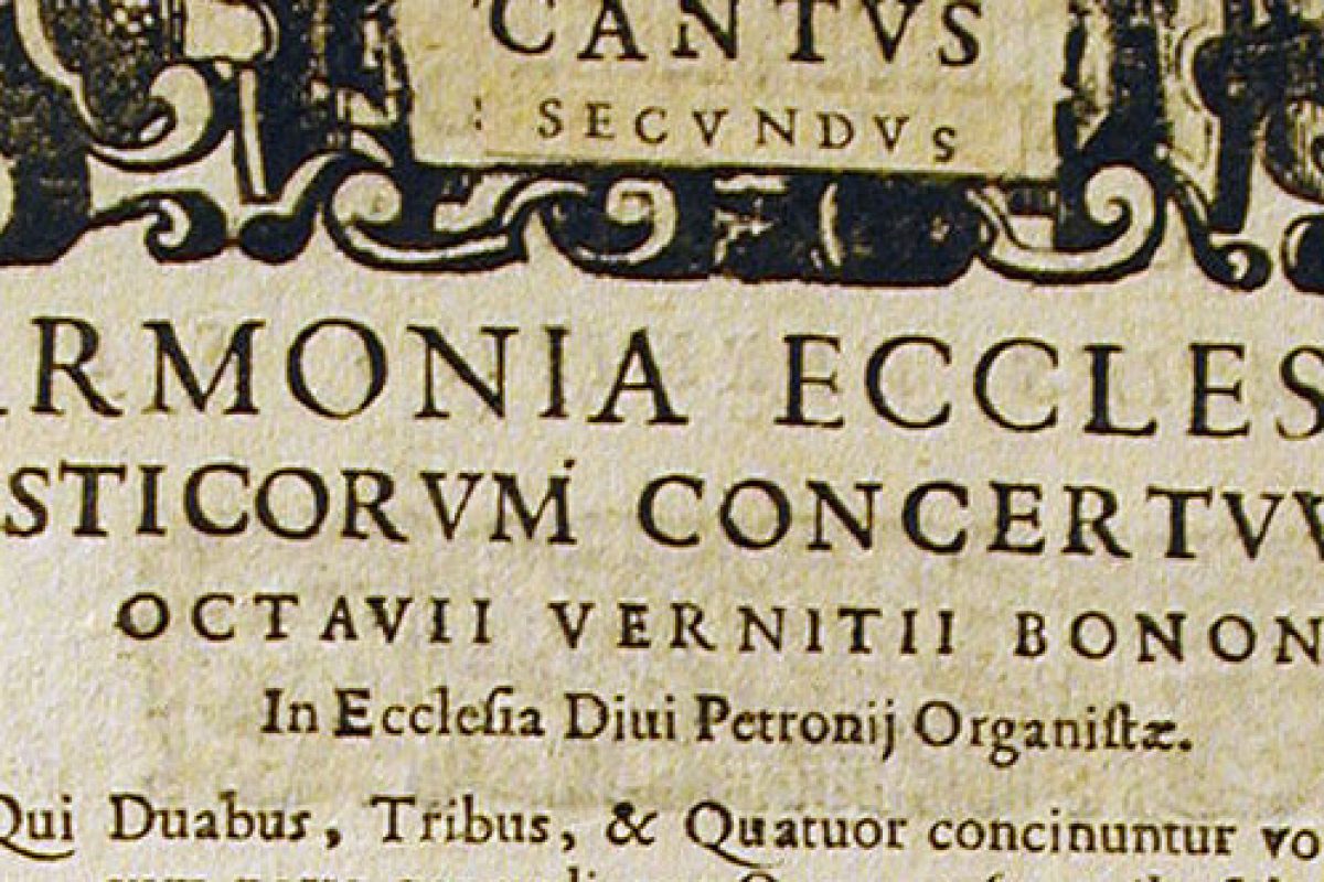 Seminario, 1 aprile 2014 “L’edizione  critica di musica antica: Armonia ecclesiasticorum concertuum di Ottavio Vernizzi (Venezia, 1604)” (Sala Consiglio, Palazzo del Liviano)